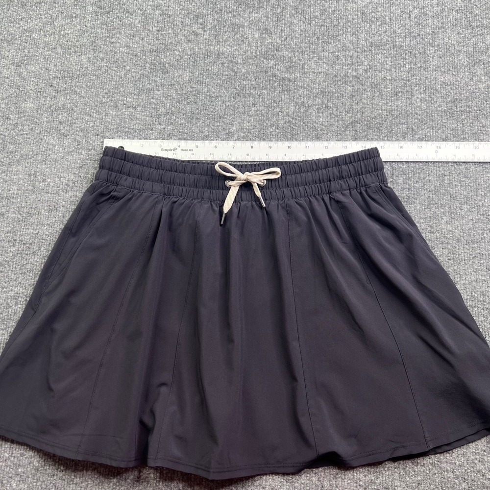 Vuori Clementine Skort Women L Black Athletic Tennis Volley Pickleball VW3055 - Picture 7 of 9